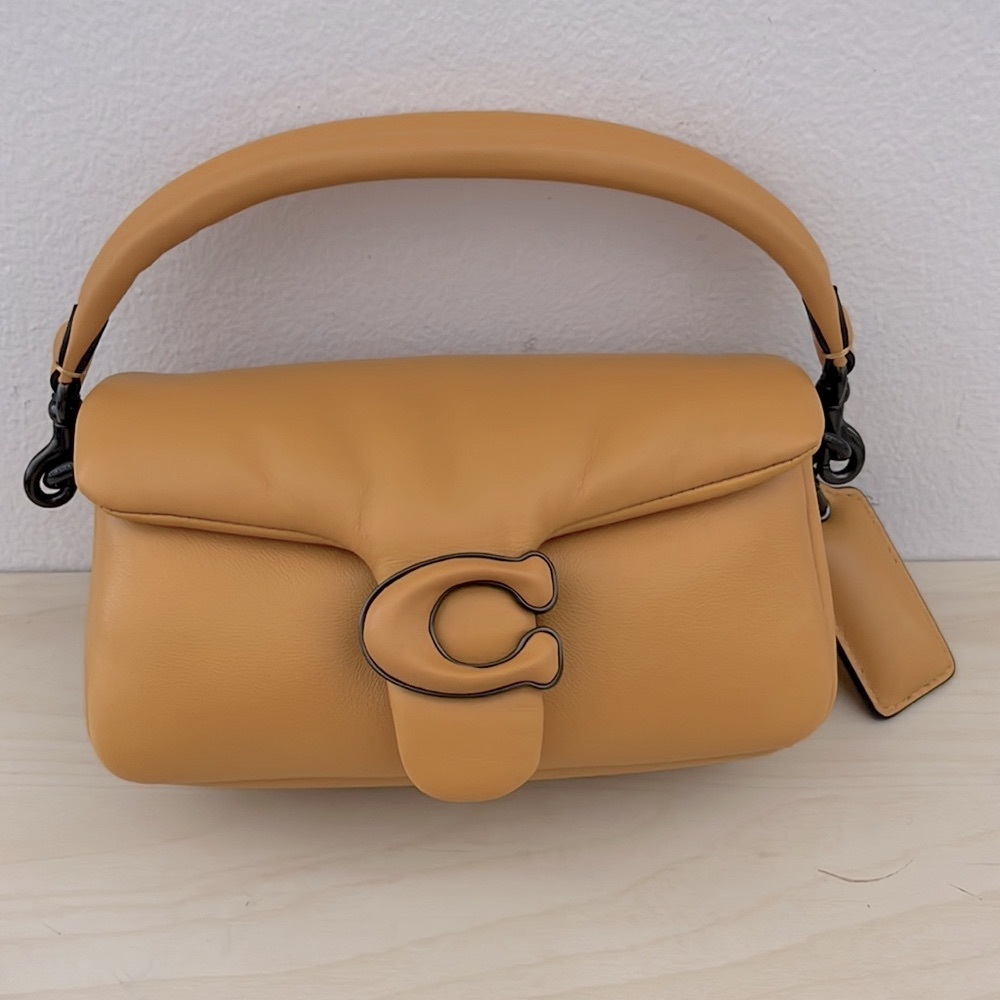 NWT Coach Pillow Tabby 18 in Buttercup - Picture 2 of 12